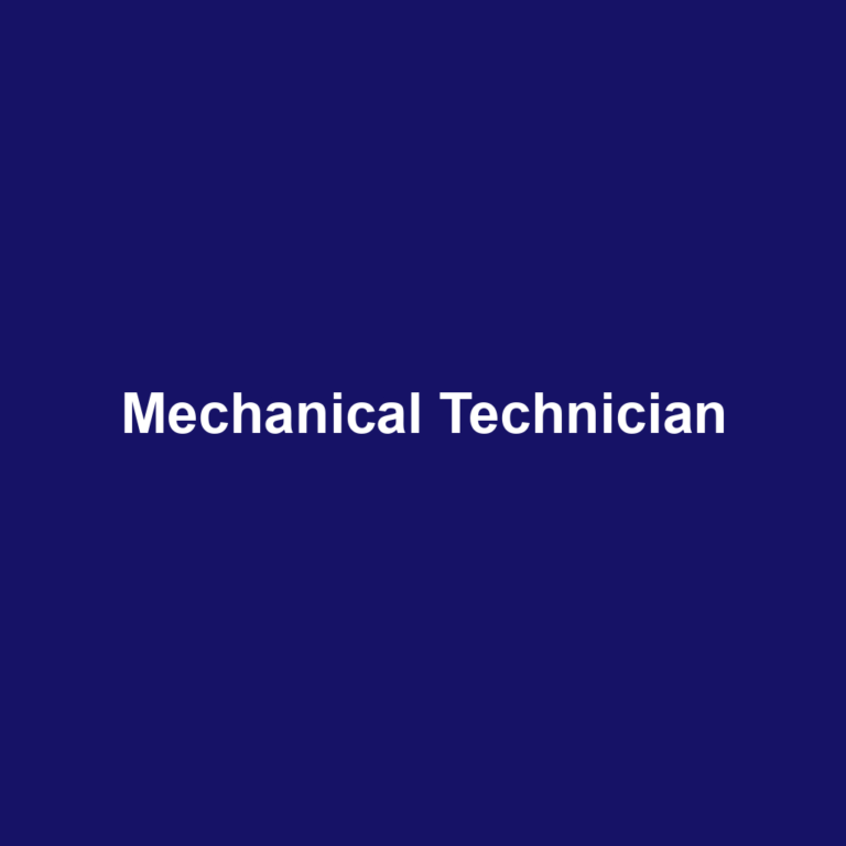 Mechanical Technician