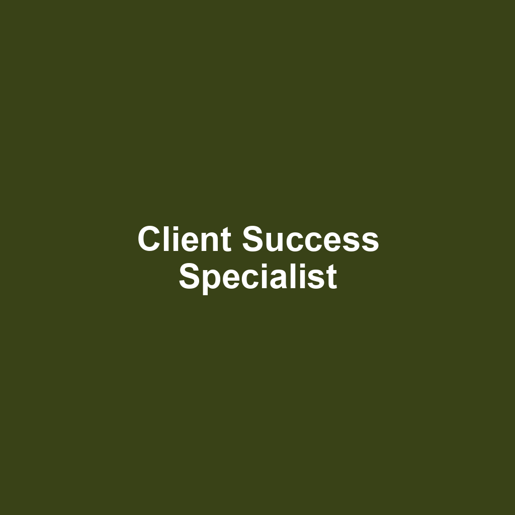 Client Success Specialist