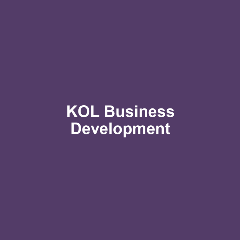 KOL Business Development