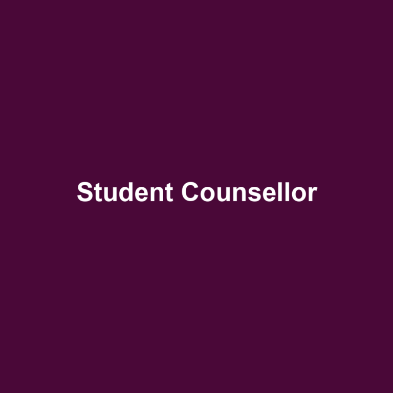 Student Counsellor