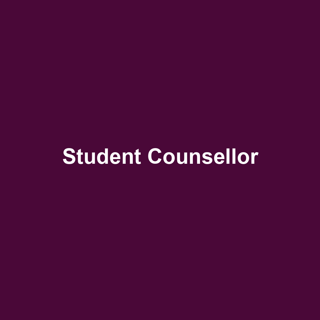 Student Counsellor