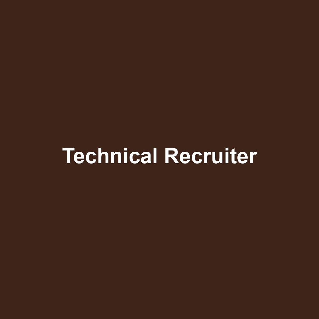 Technical Recruiter