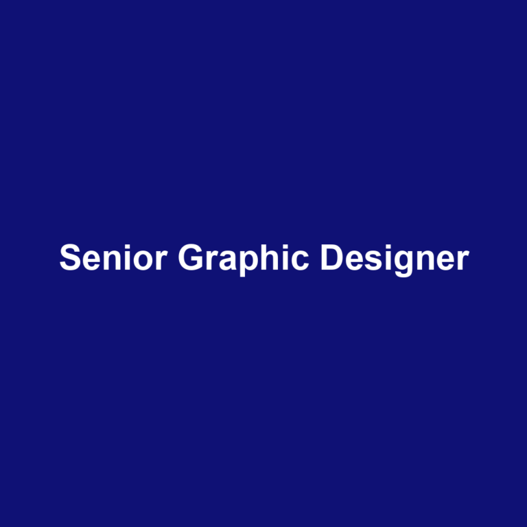 Senior Graphic Designer