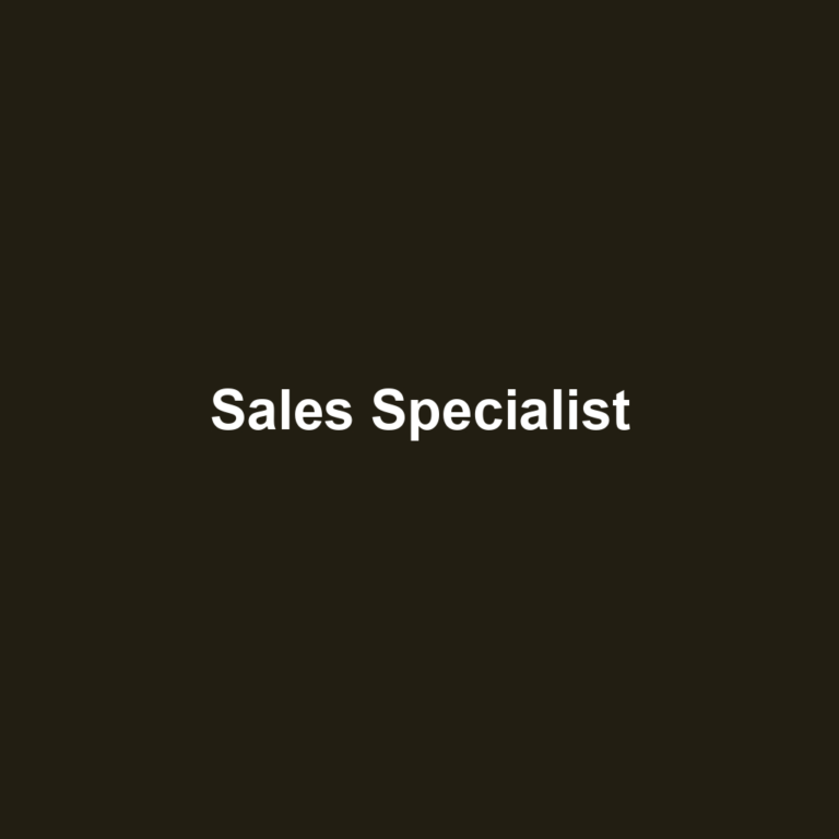 Sales Specialist