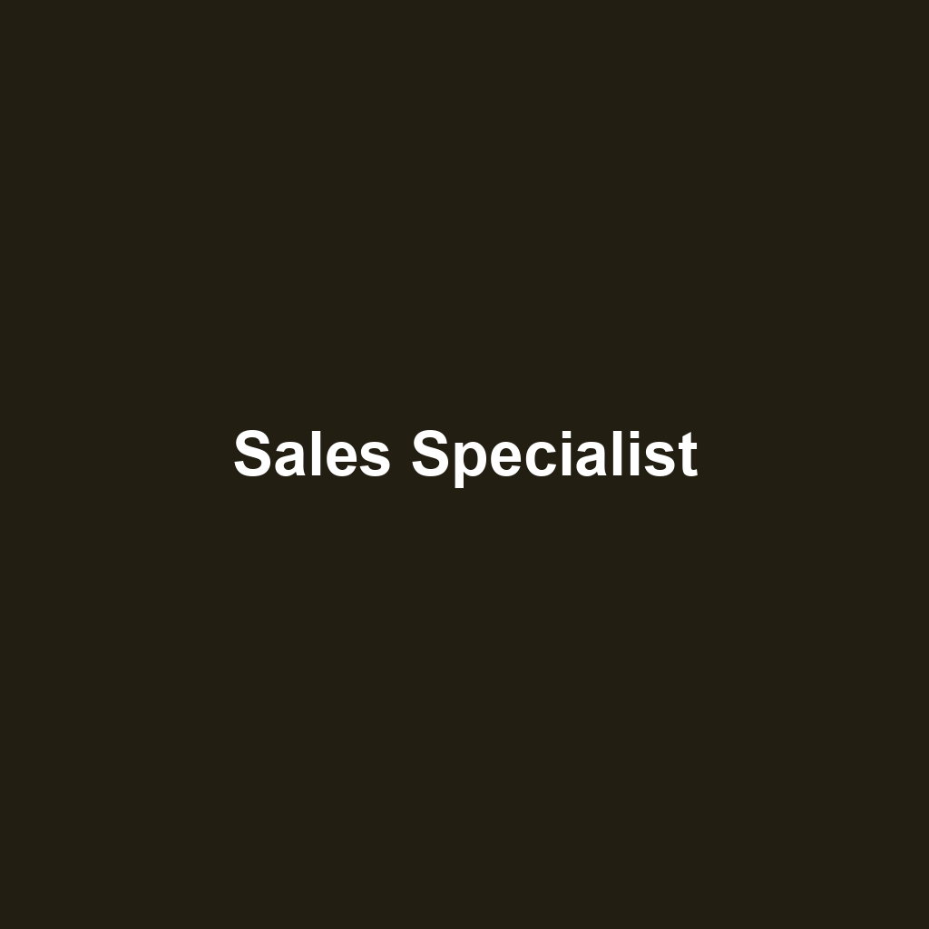 Sales Specialist