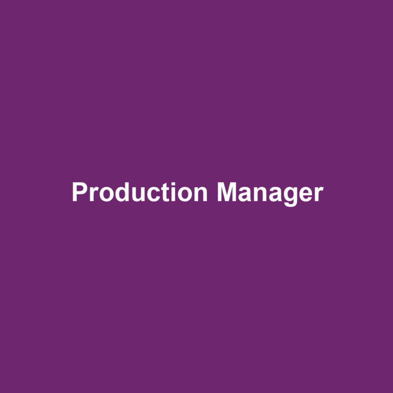 Production Manager