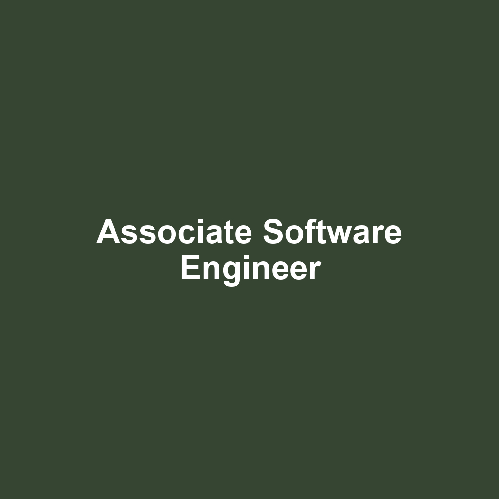 Associate Software Engineer