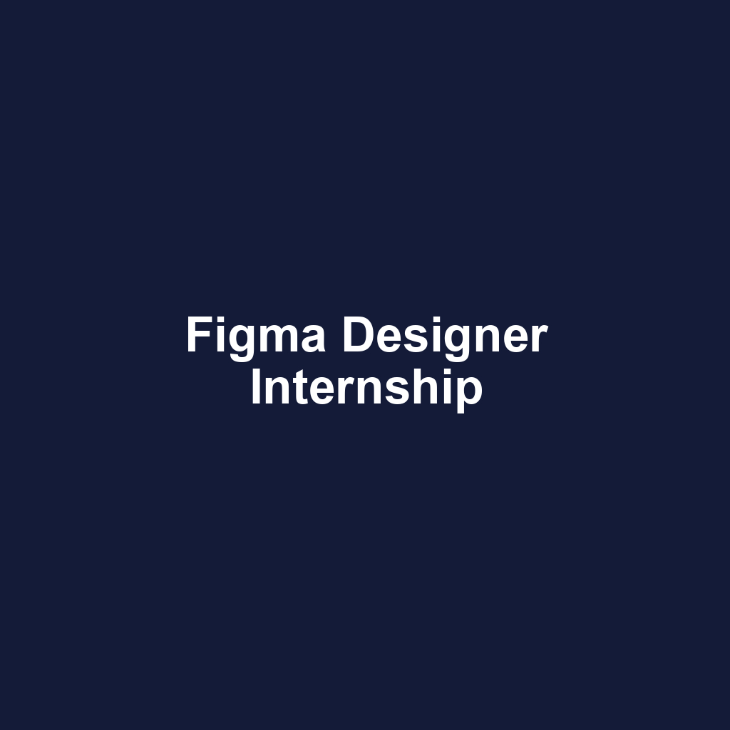 Figma Designer Internship