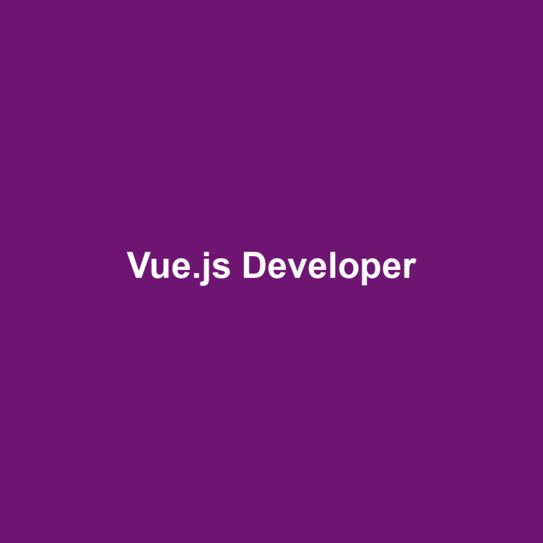 Vue.js Developer