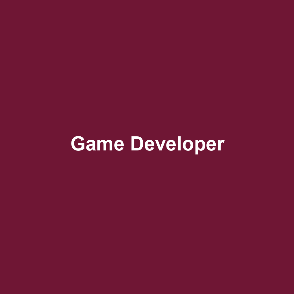 Game Developer