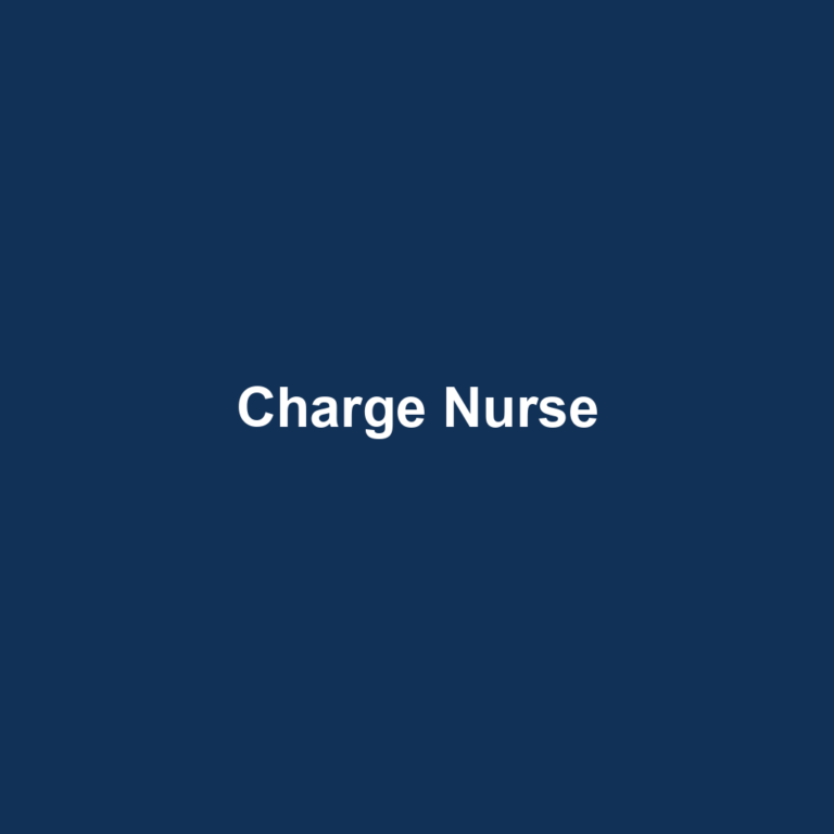 Charge Nurse