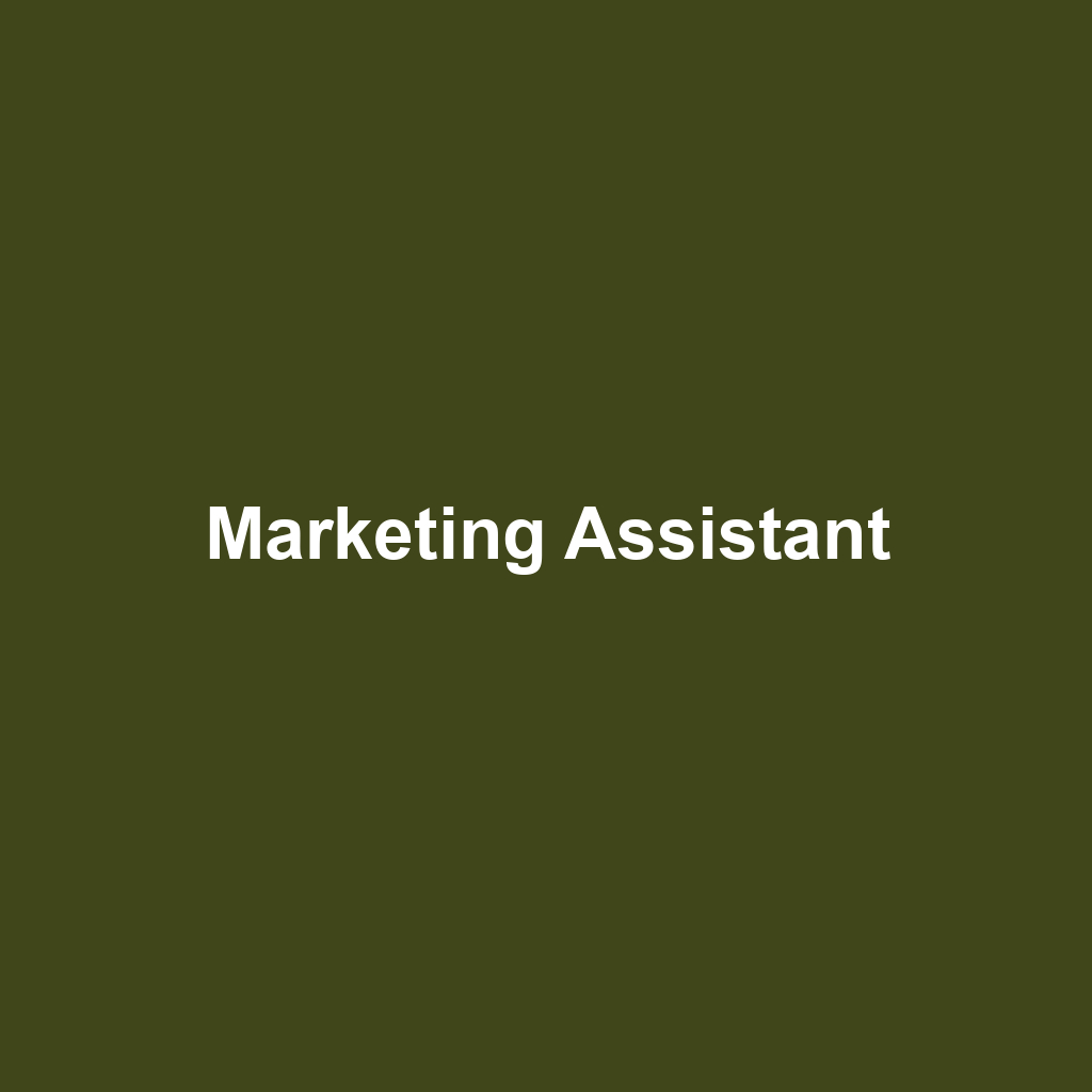 Marketing Assistant