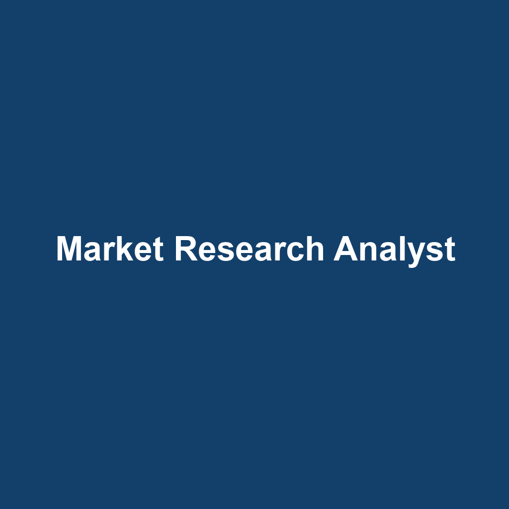 Market Research Analyst