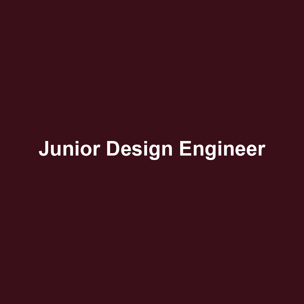 Junior Design Engineer