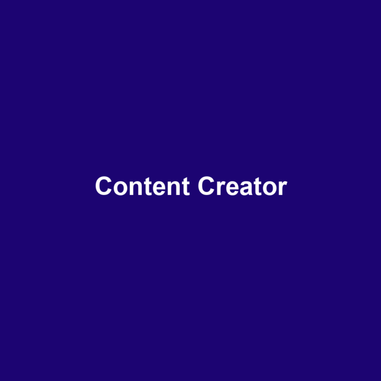 Content Creator