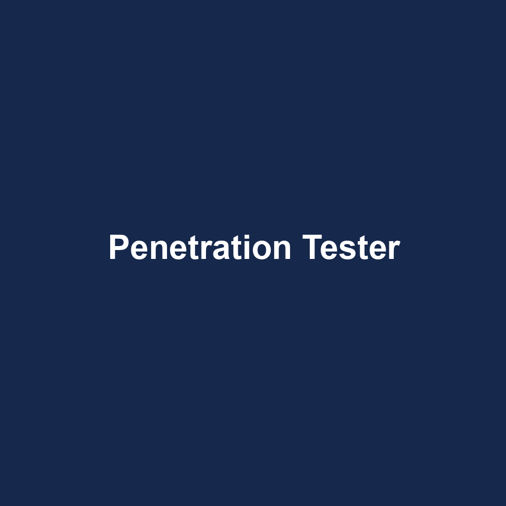 Penetration Tester