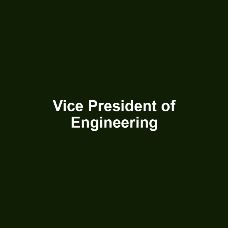 Vice President of Engineering