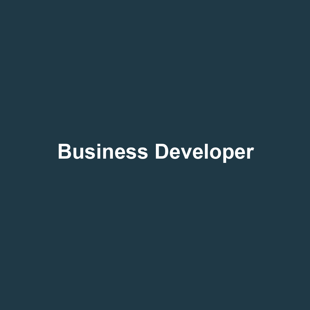 Business Developer