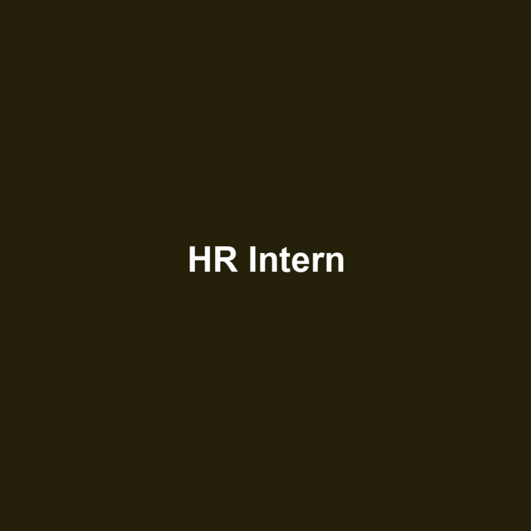 HR Intern