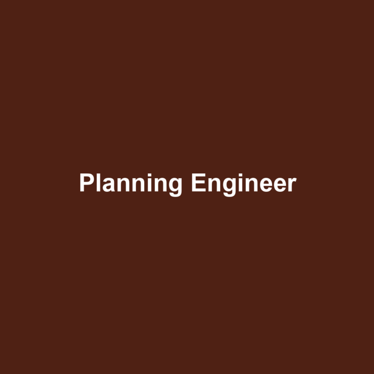 Planning Engineer