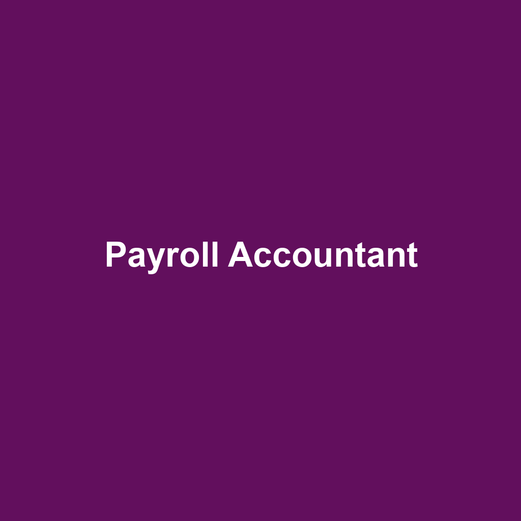 Payroll Accountant