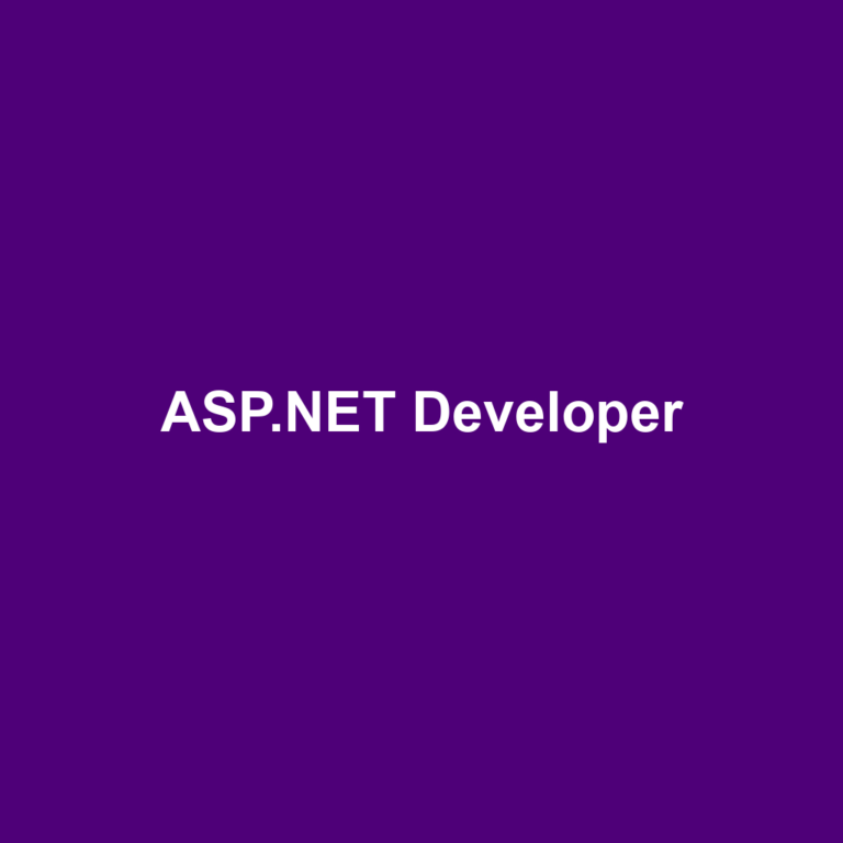 ASP.NET Developer