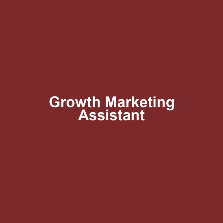 Growth Marketing Assistant