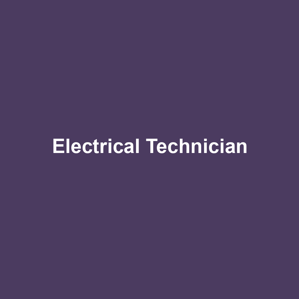 Electrical Technician