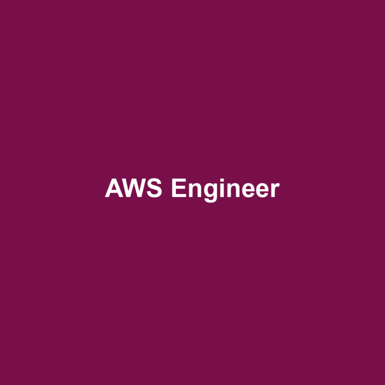 AWS Engineer