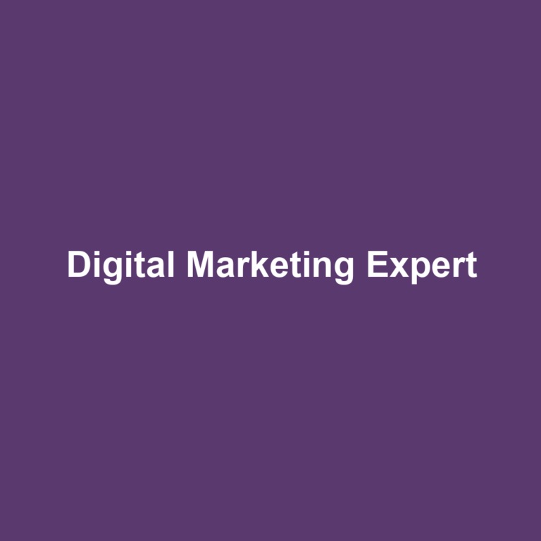 Digital Marketing Expert