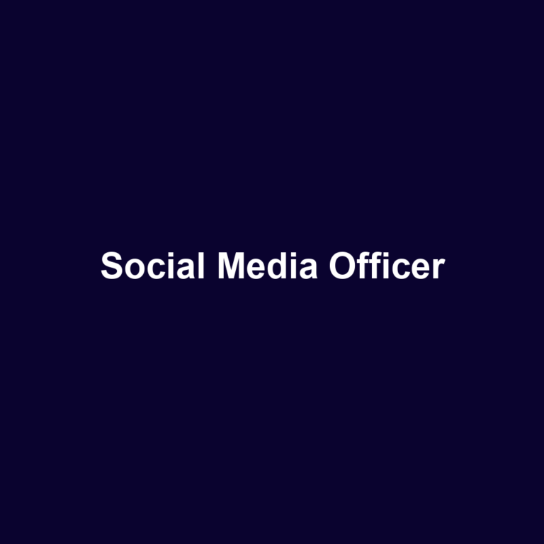 Social Media Officer