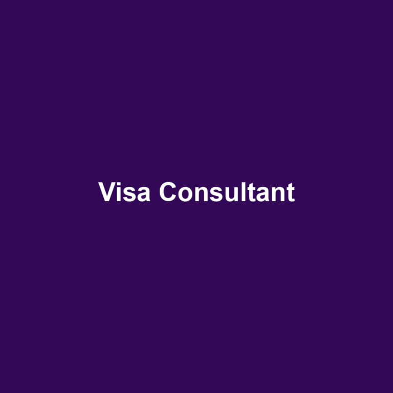 Visa Consultant