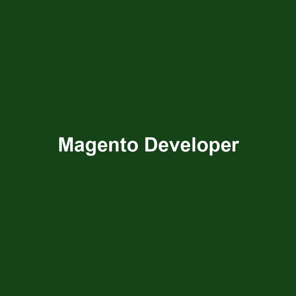 Magento Developer