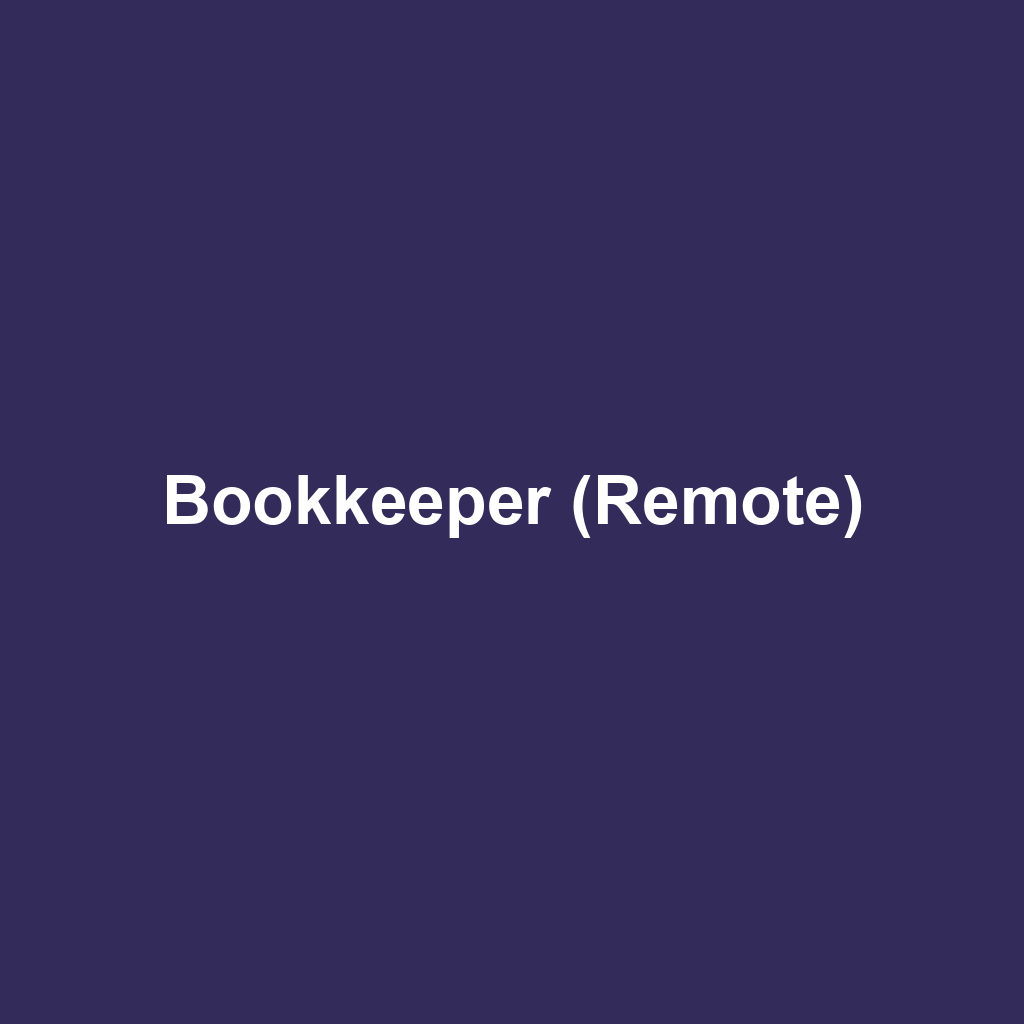 Bookkeeper (Remote)