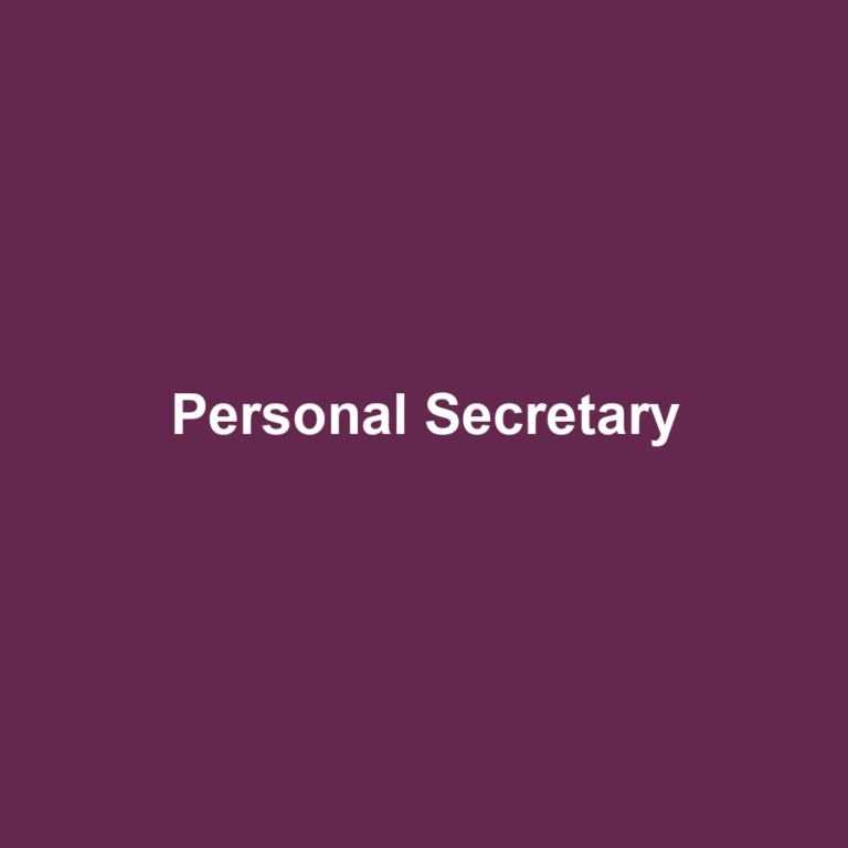 Personal Secretary