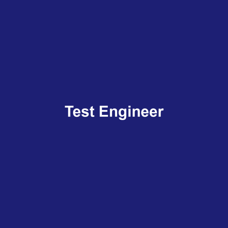 Test Engineer