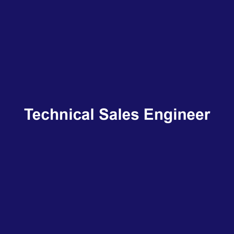 Technical Sales Engineer