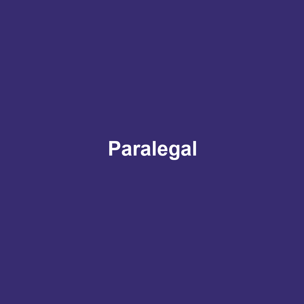 Paralegal