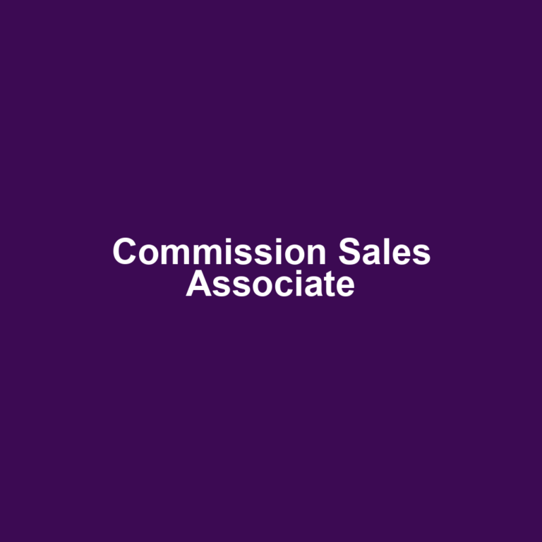 Commission Sales Associate