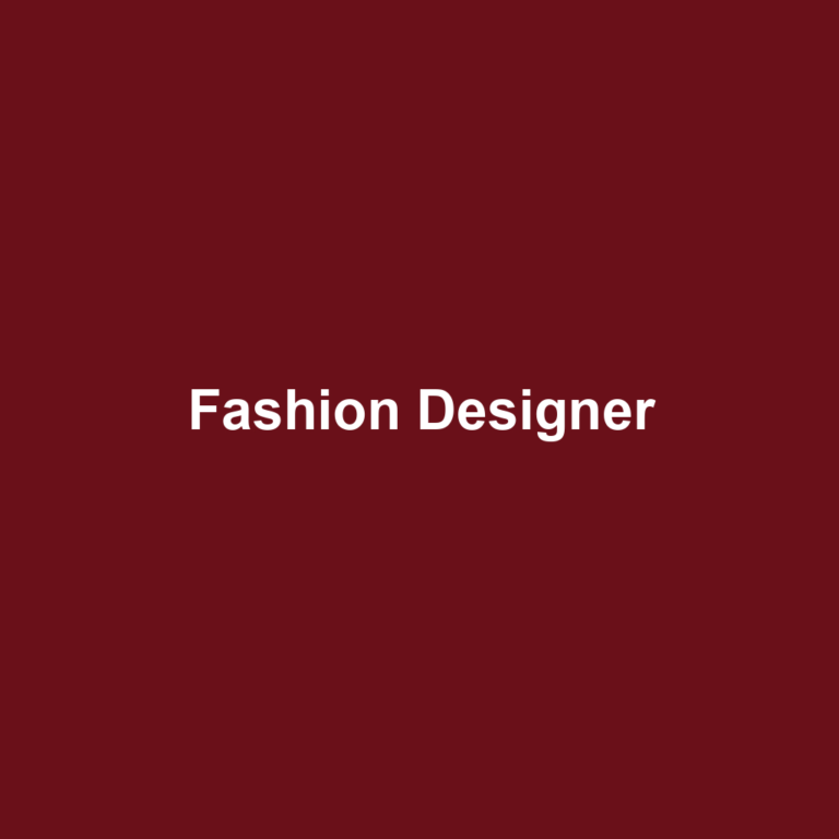 Fashion Designer