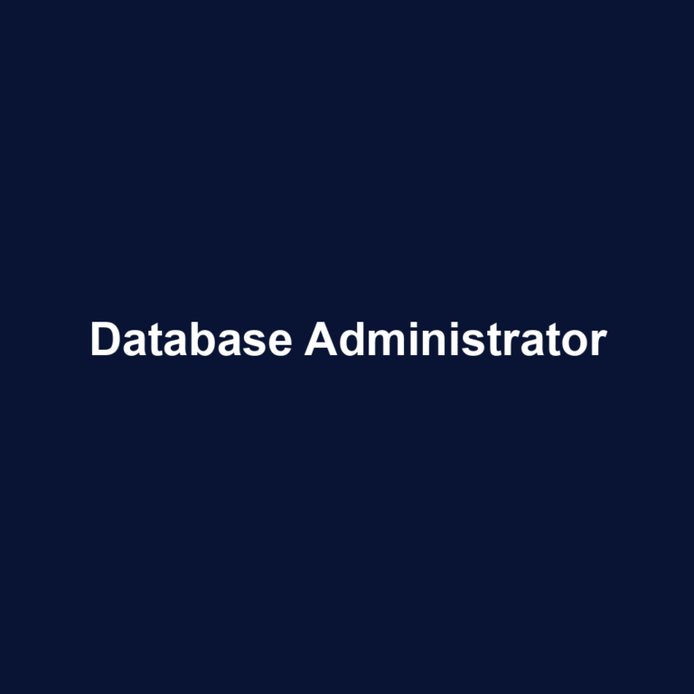 Database Administrator