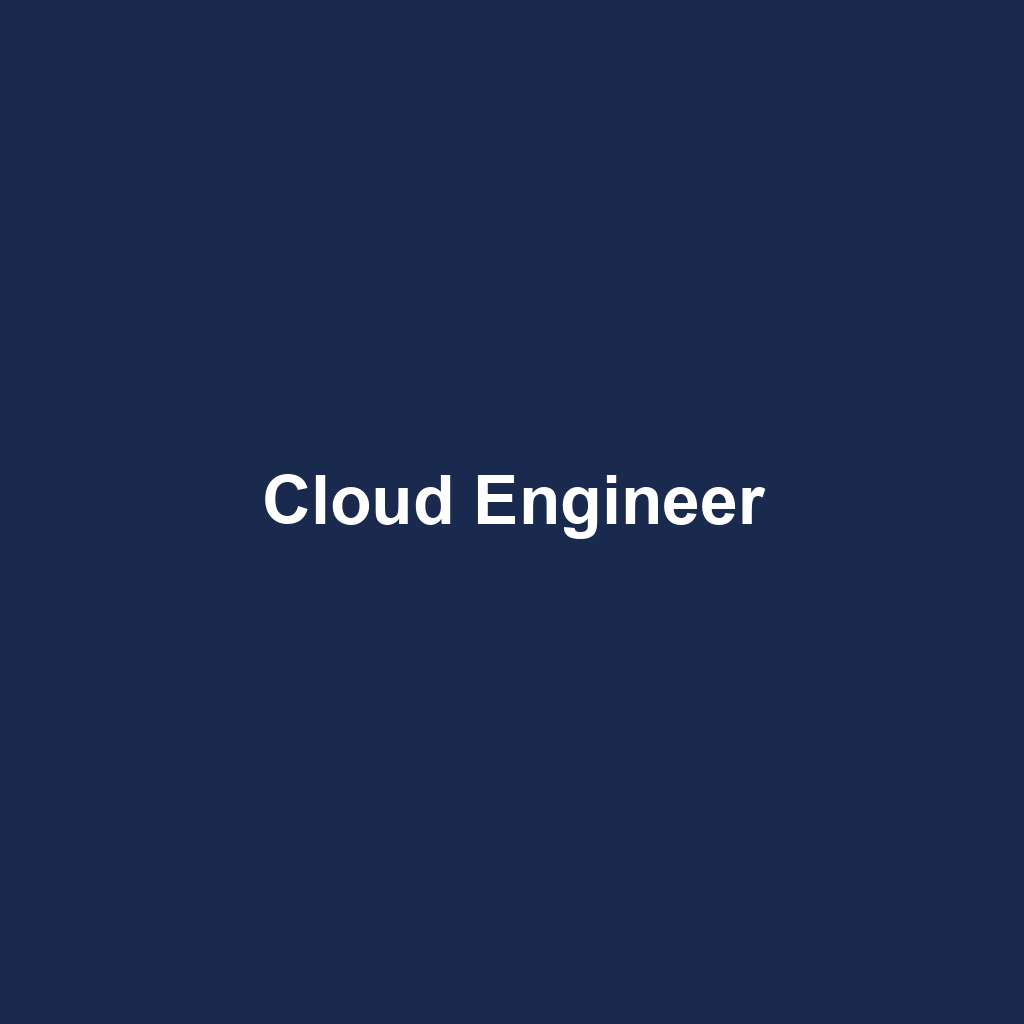 Cloud Engineer