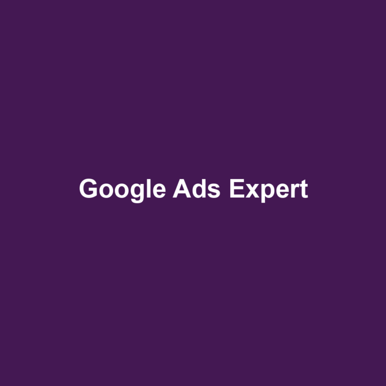 Google Ads Expert