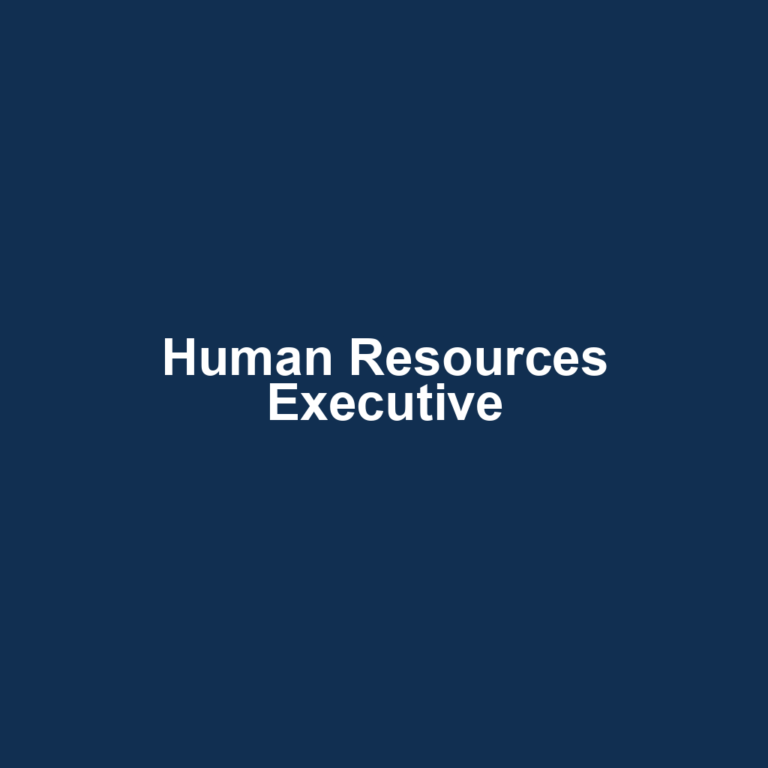 Human Resources Executive