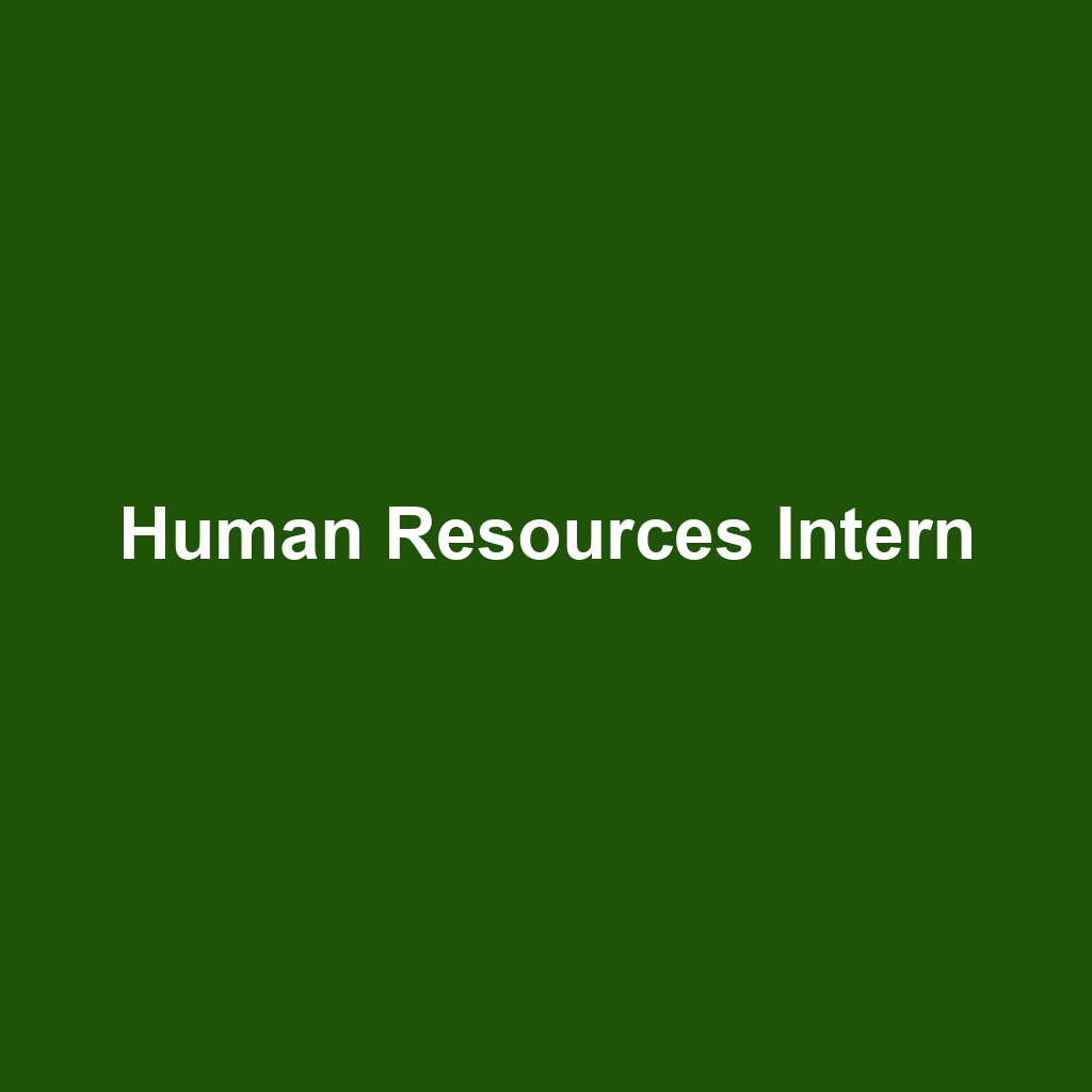 Human Resources Intern