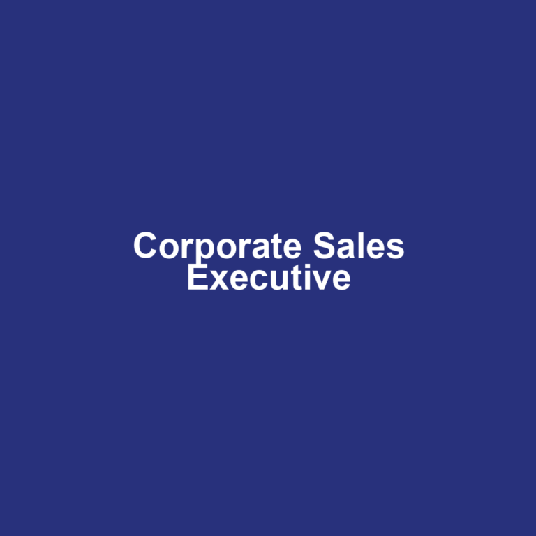 Corporate Sales Executive