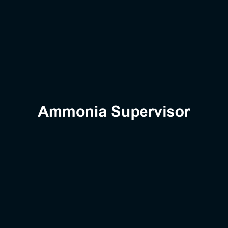 Ammonia Supervisor