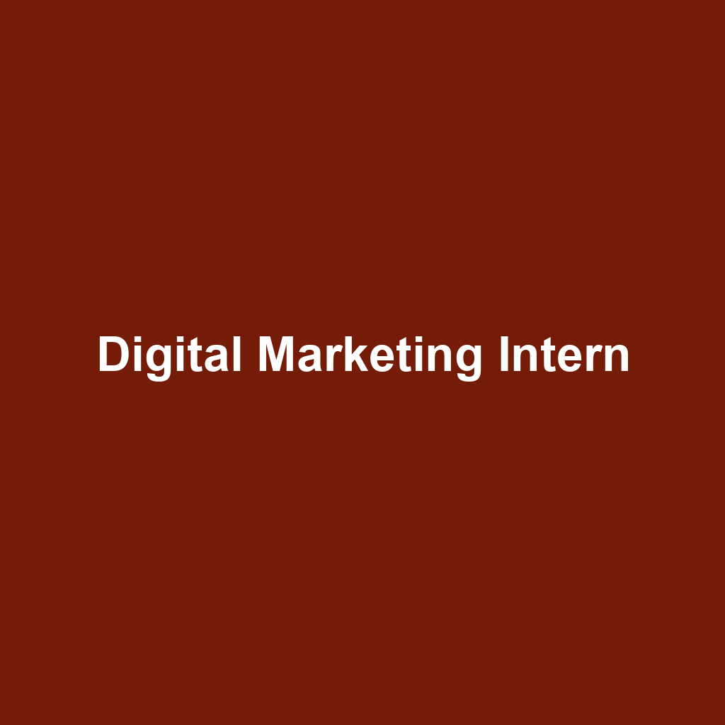 Digital Marketing Intern