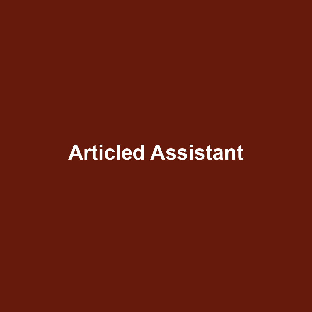 Articled Assistant