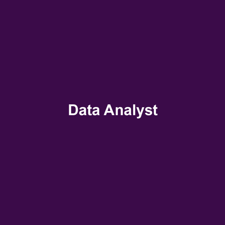 Data Analyst